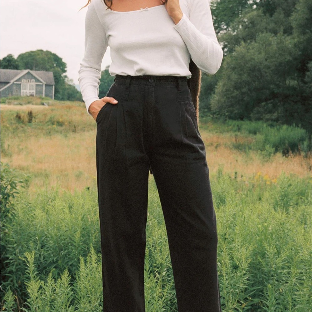 Christy Dawn Black Wide Leg Pants